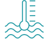 PNG image of pool icon. blue lines. wavy lines. thermometer in lines.