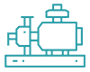 PNG image of pool filter icon. blue lines. pool filter.